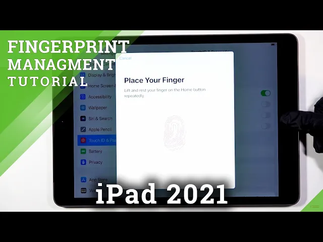 Video thumbnail for How to Add Fingerprint on iPad 2021 - Add Screen Protection on iPad 9th
