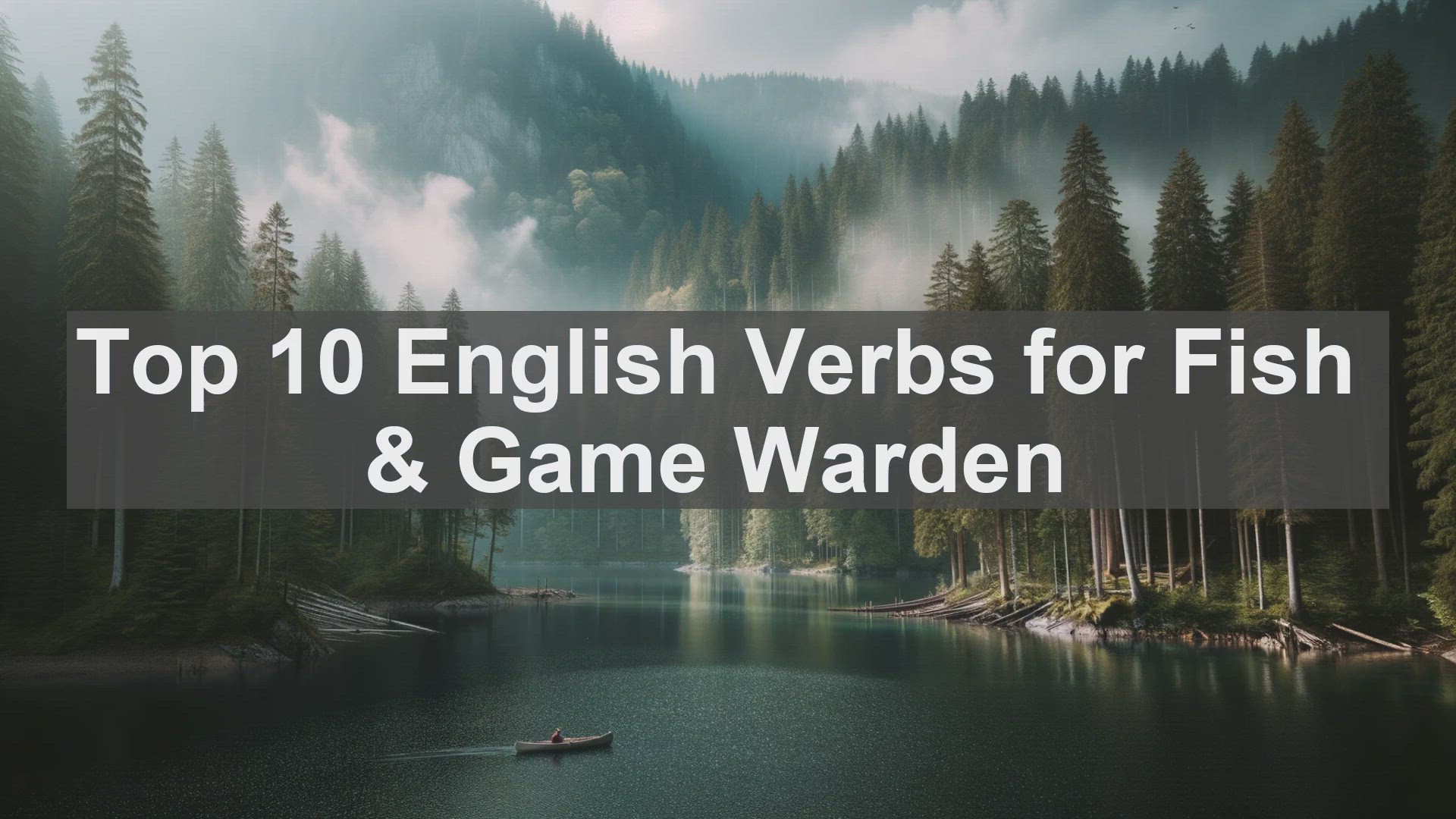 'Video thumbnail for Top 10 English Verbs for Fish  Game Warden'