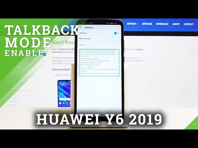 Video thumbnail for How to Enable TalkBack in Huawei Y6 (2019) - Screen Reader