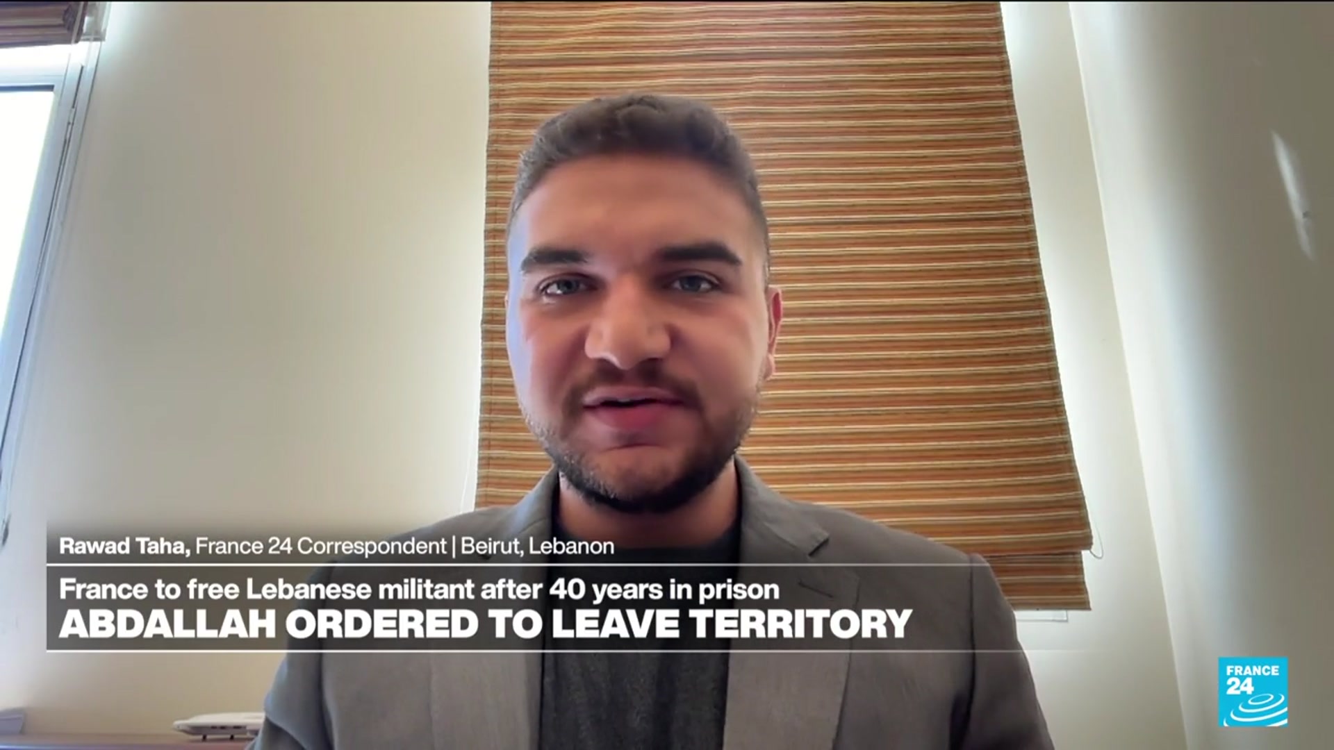 'Video thumbnail for Lebanese militant Abdallah to be free after 40 years in prison'