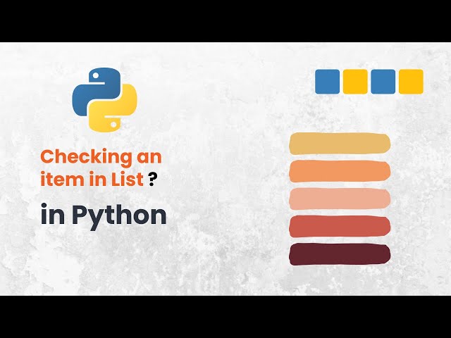 Video thumbnail for How to Check If Something Is in Your List Fast!