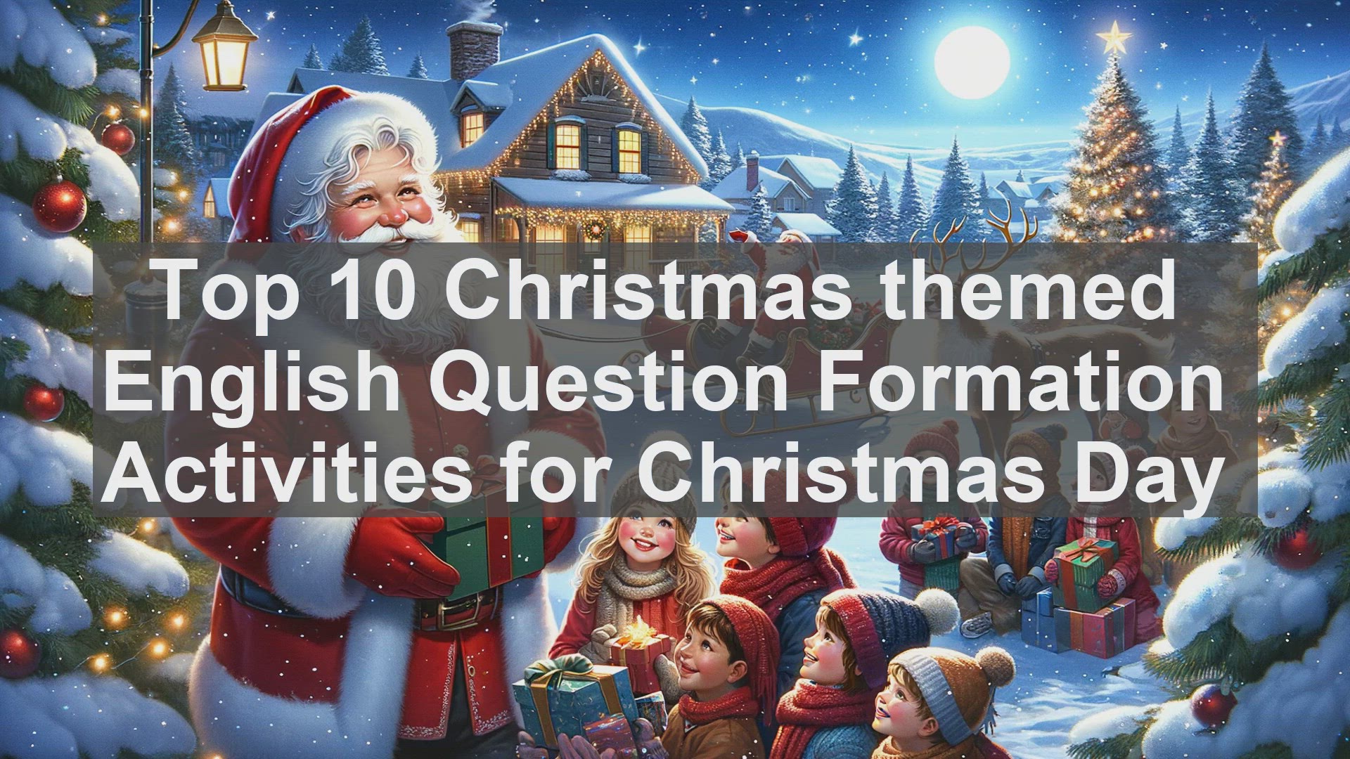 'Video thumbnail for Top 10 Christmas themed English Question Formation Activities for Christmas Day'