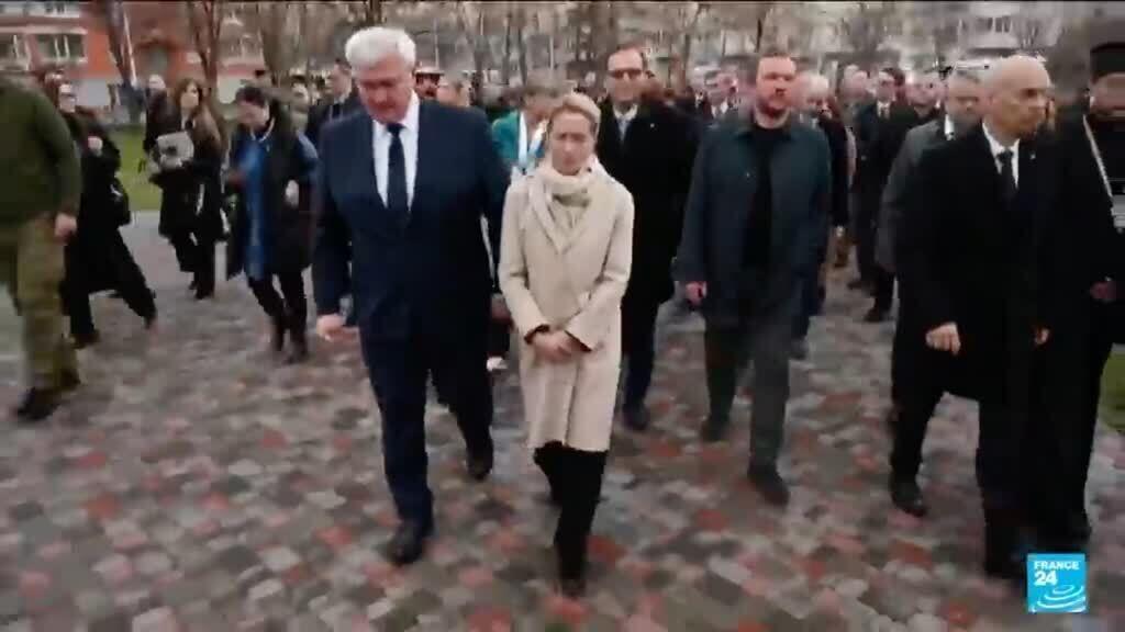 Video thumbnail for EU shows support to Ukraine at Bucha commemoration