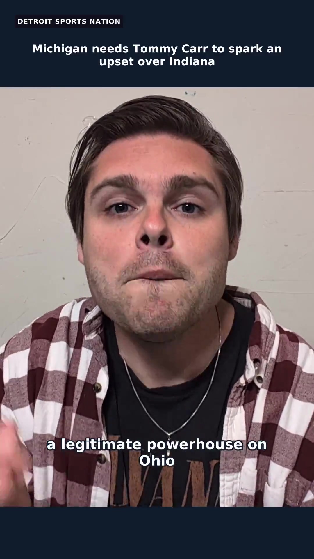 Video thumbnail for Michigan needs Tommy Carr to spark an upset over Indiana