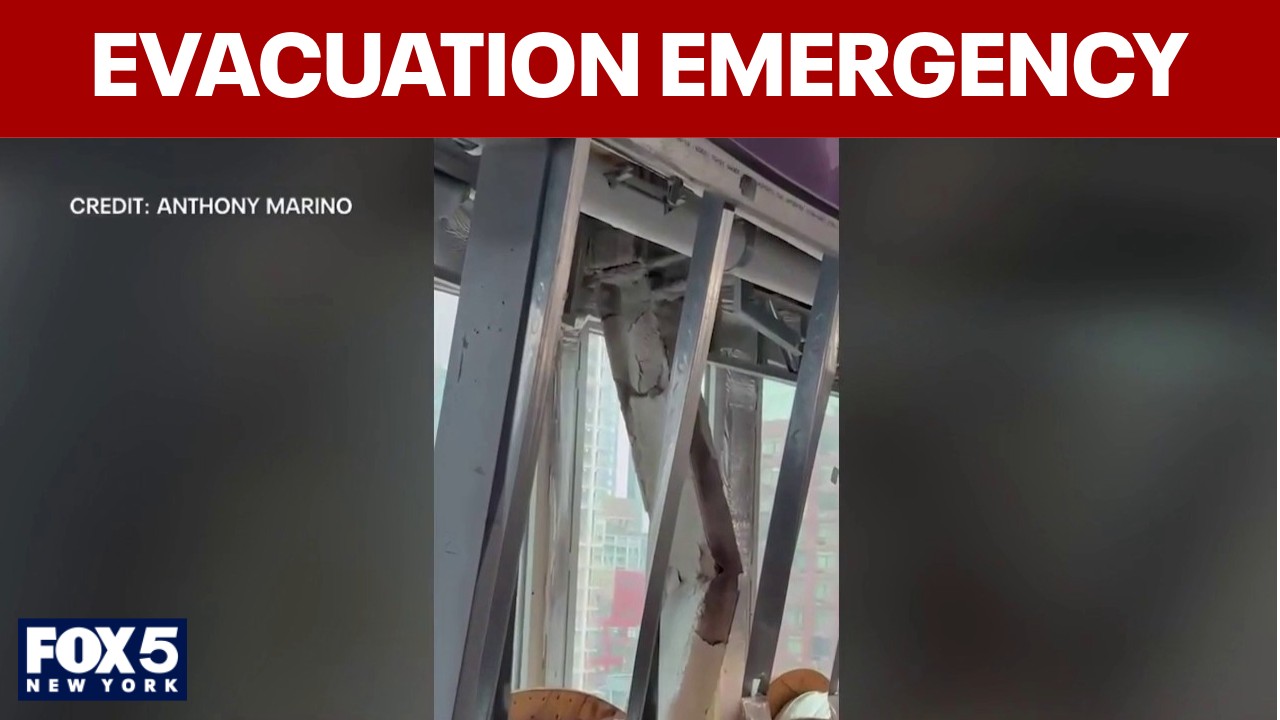 Video thumbnail for 'Buckled' columns at NYC high-rise construction site force evacuation of 8 buildings