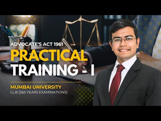 Video thumbnail for Practical Training - I: Professional Ethics & Accountancy for Advocates, Mumbai University #law