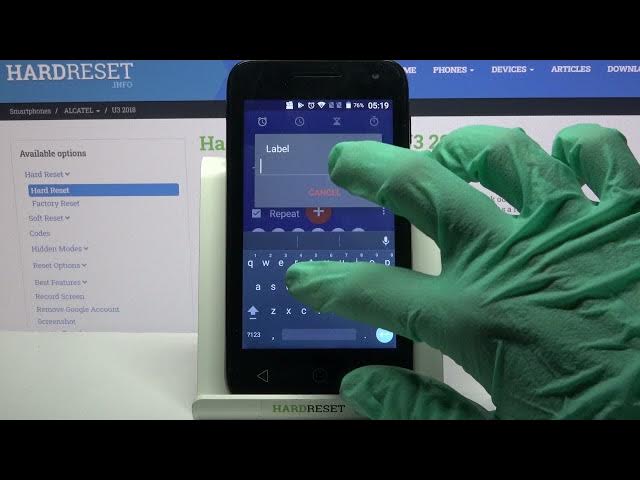 Video thumbnail for How to Set Up and Personalize Alarm Clock – ALCATEL U3 2018
