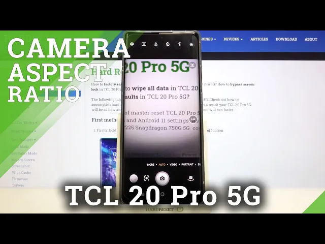 Video thumbnail for How to Change Aspect Ratio in TCL 20 Pro 5G – Camera Settings