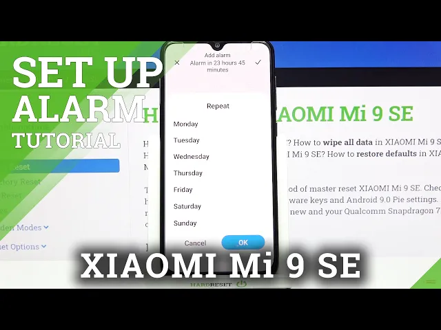 Video thumbnail for How to Set Up Alarm Clock on XIAOMI Mi 9 SE – Set Up Morning Alarm