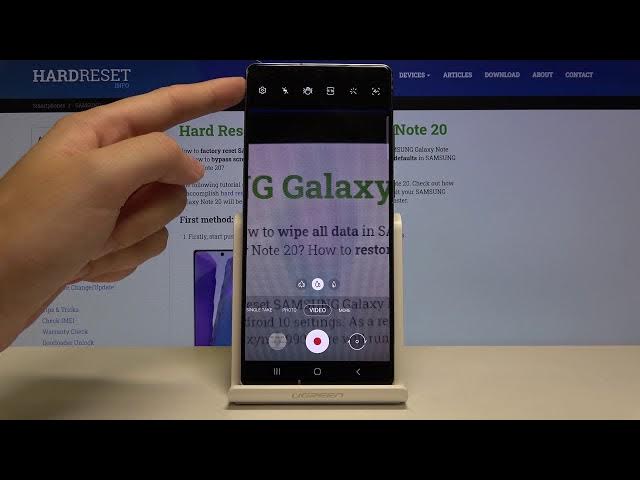 Video thumbnail for How to Enable Image Stabilization in SAMSUNG Galaxy Note 20 – Camera Feature