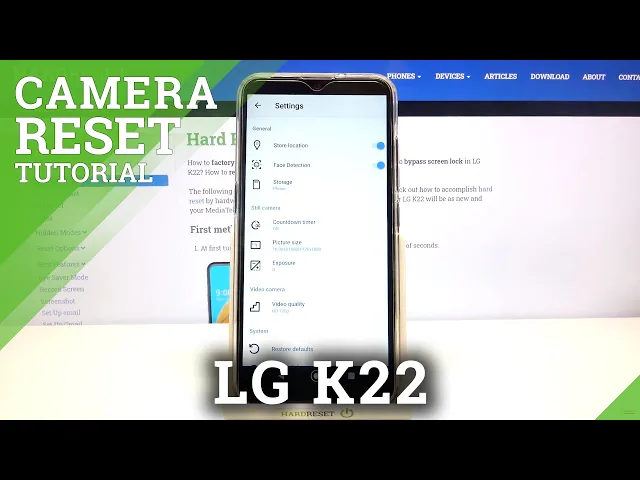 Video thumbnail for How to Reset Camera Settings in LG K22 – Restore Camera Defaults