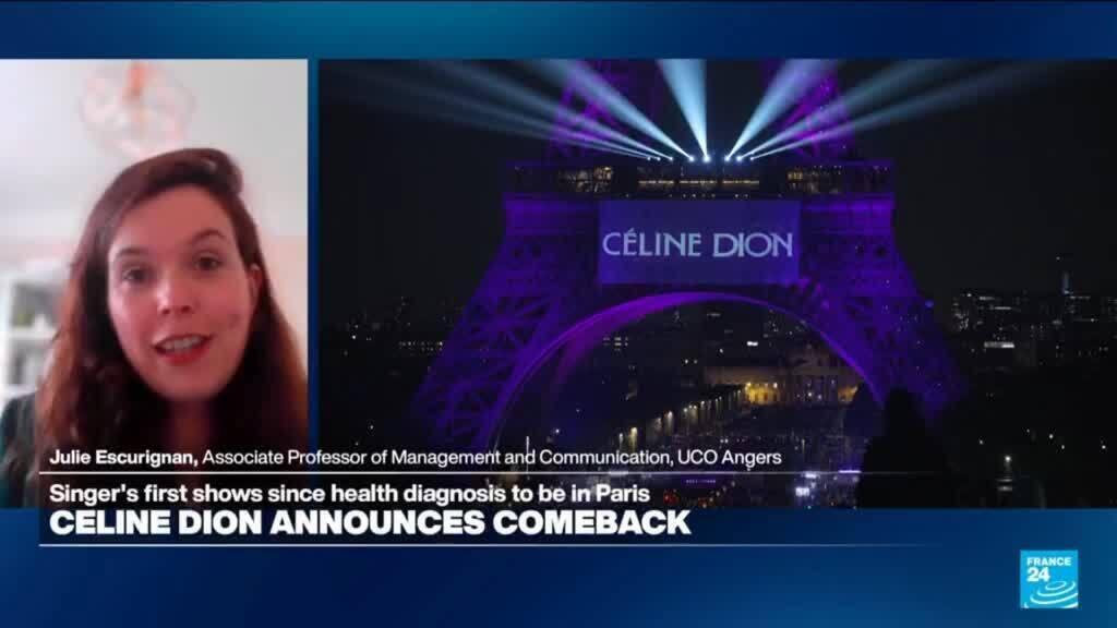 Video thumbnail for 'A New Day Has Come': Veritable treasure hunt as Eiffel Tower fêtes return of Celine Dion