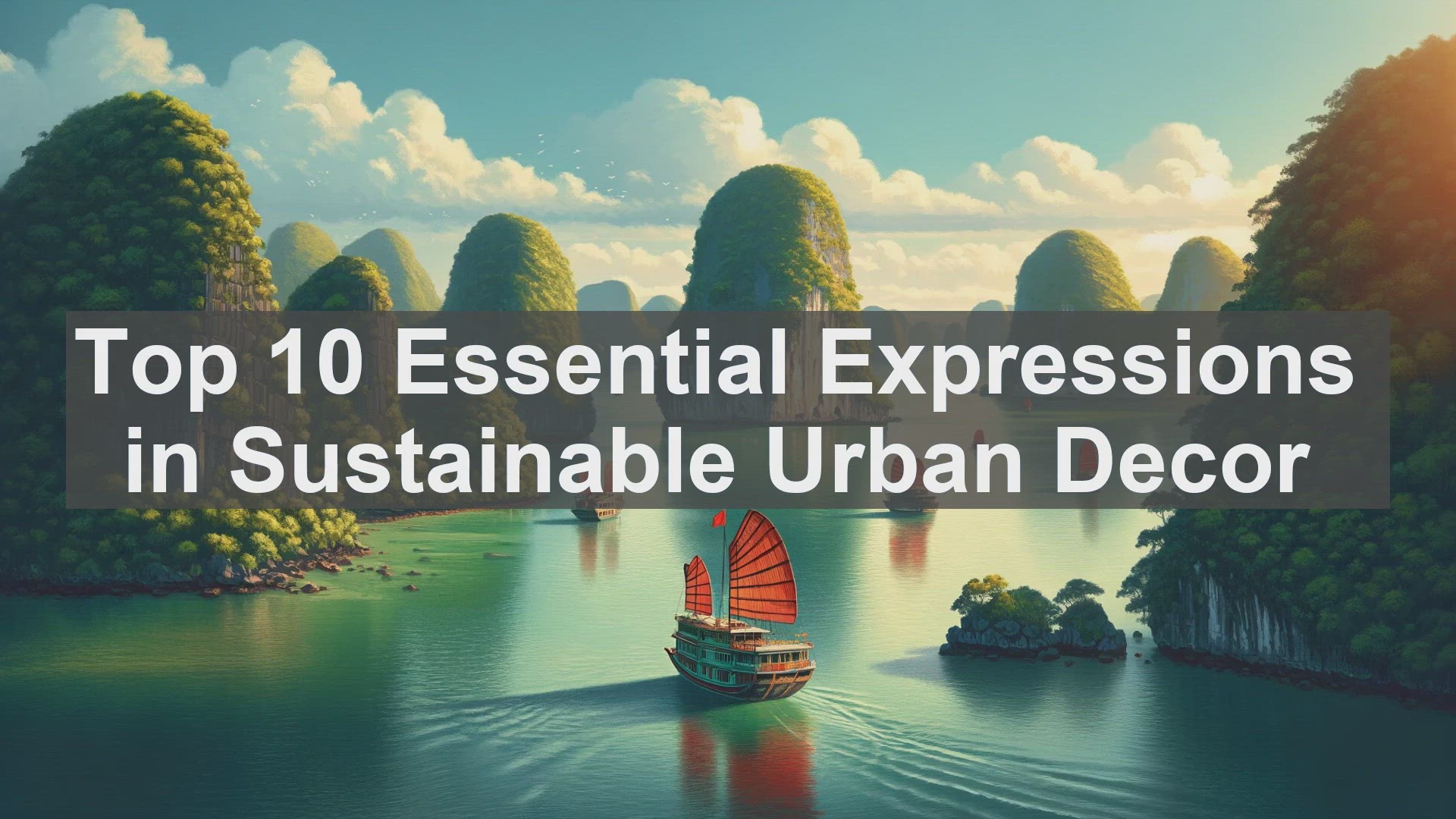 'Video thumbnail for Top 10 Essential Expressions in Sustainable Urban Decor'