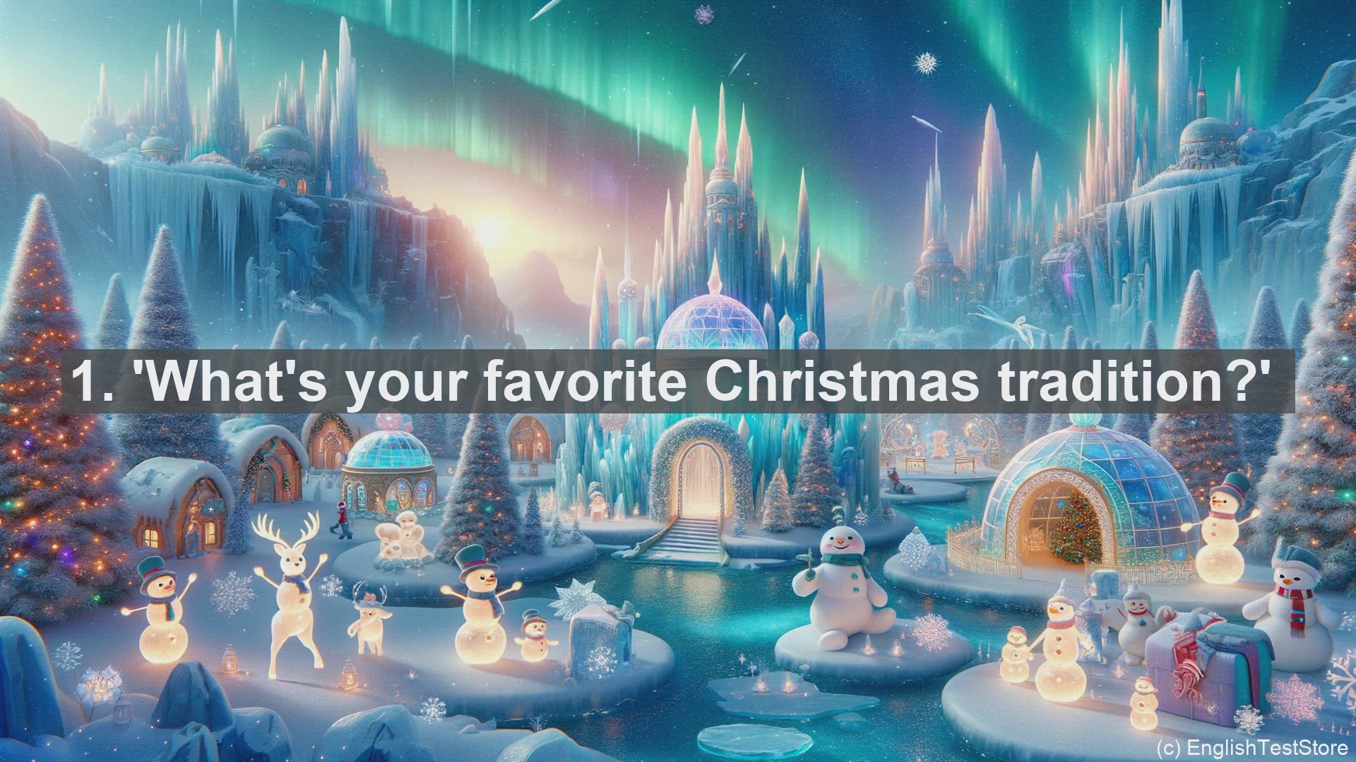 'Video thumbnail for Top 10 Christmas themed English Conversation Starters for Christmas Day'