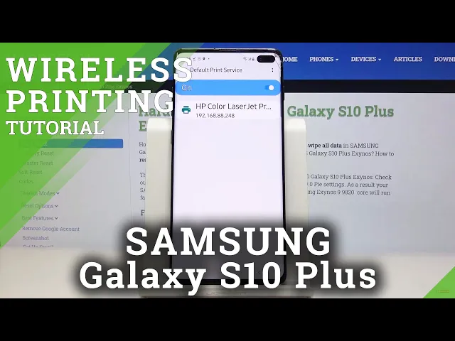 Video thumbnail for How to Connect Printer with SAMSUNG Galaxy S10 Plus – Wireless Printing