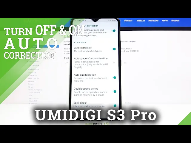 Video thumbnail for How to Enable/Disable Automatic Correction in Umidigi S3 Pro – Locate Predictive Text Option