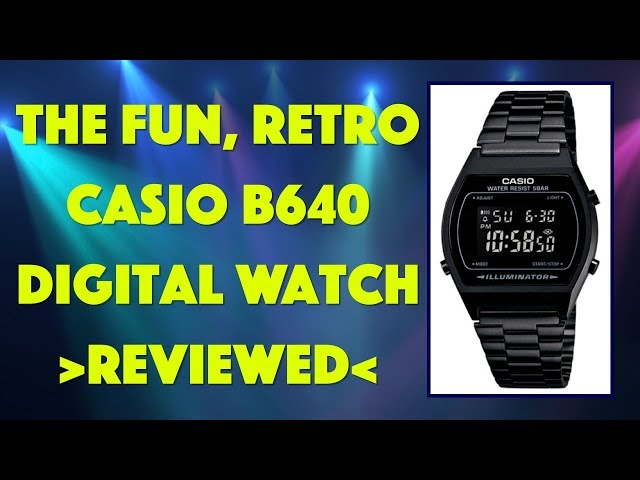 Video thumbnail for The Fun Vintage Casio B640 Digital Watch -- REVIEWED