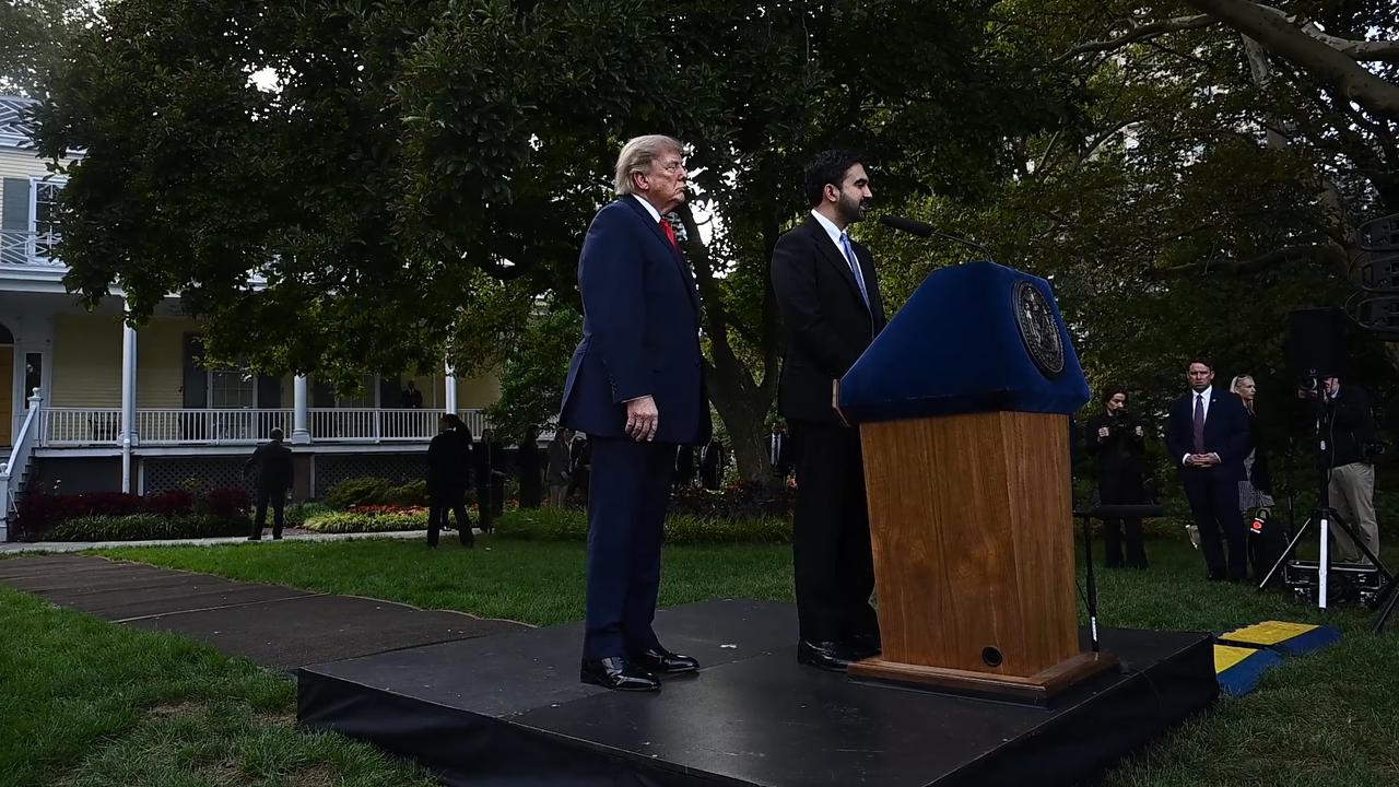 Video thumbnail for NY: President Trump and NYC Mayor Mamdani Gracie Mansion Press Conference.