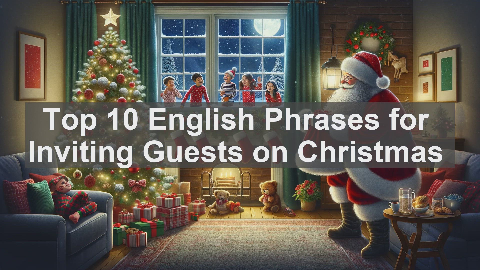 'Video thumbnail for Top 10 English Phrases for Inviting Guests on Christmas'