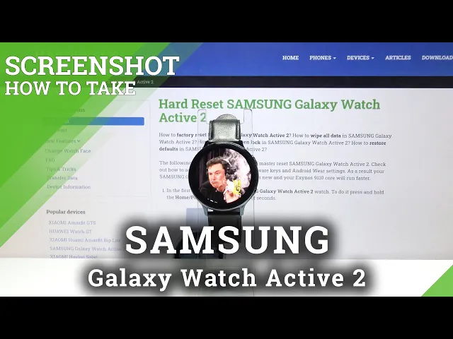 Video thumbnail for How to Take Screenshot in SAMSUNG Galaxy Watch Active 2 – Capture Screen