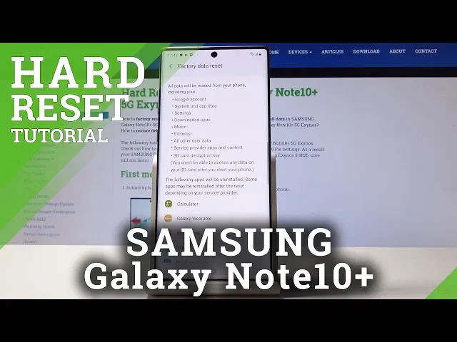 Video thumbnail for Factory Reset SAMSUNG Galaxy Note 10+ - Hard Reset / Wipe Data