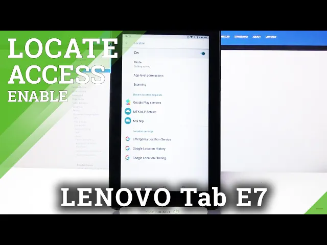 Video thumbnail for How to Turn Off Device Location in Lenovo Tab E7 - Deactivate Location Feature