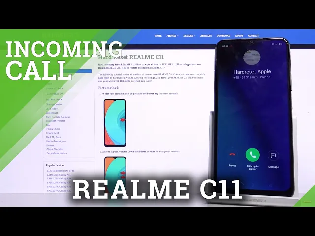 Video thumbnail for Realme C11 Incoming Call - Dialer Settings Presentation