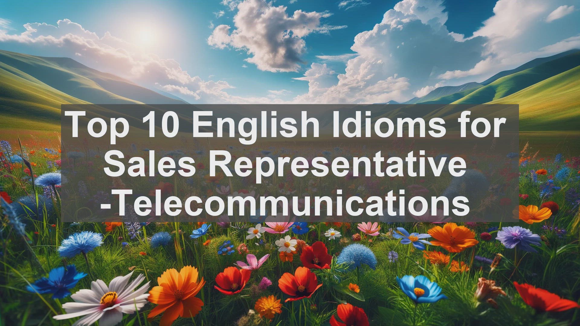 'Video thumbnail for Top 10 English Idioms for Sales Representative Telecommunications'