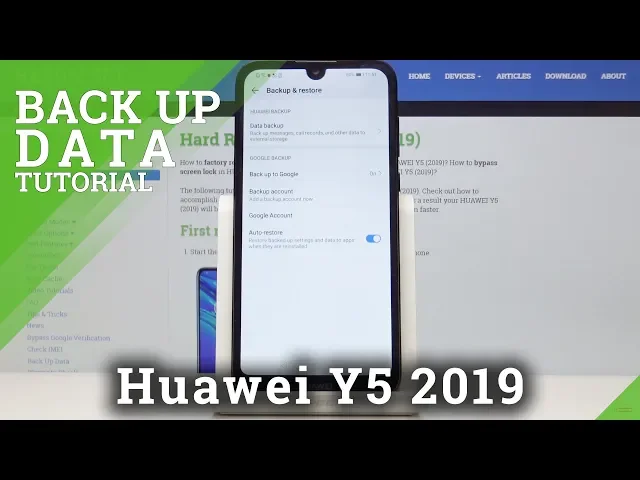 Video thumbnail for How to Allow Google Backup in Huawei Y5 2019 - Backup Data