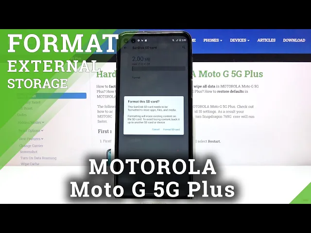 Video thumbnail for How to Format SD Card on MOTOROLA Moto G 5G Plus