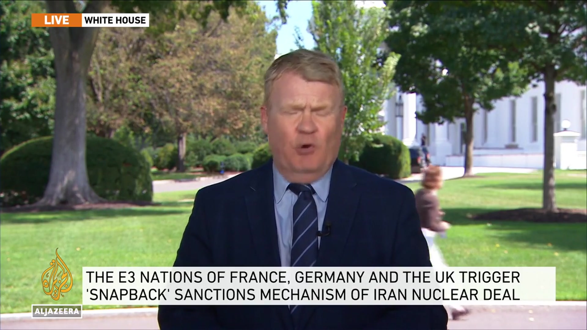 'Video thumbnail for US welcomes E3 move on Iran sanctions snapback'