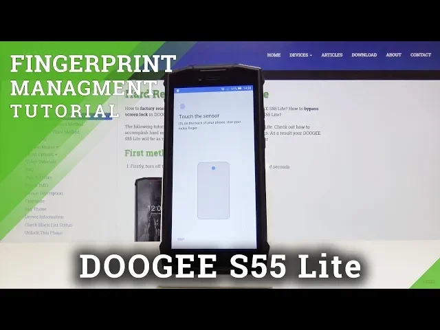 Video thumbnail for How to Set Up Fingerprint in DOOGEE S55 Lite - Add Fingerprint