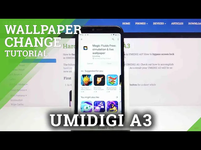 Video thumbnail for How Download Live Wallpaper – Magic Fluids Wallpaper on UMIDIGI A3