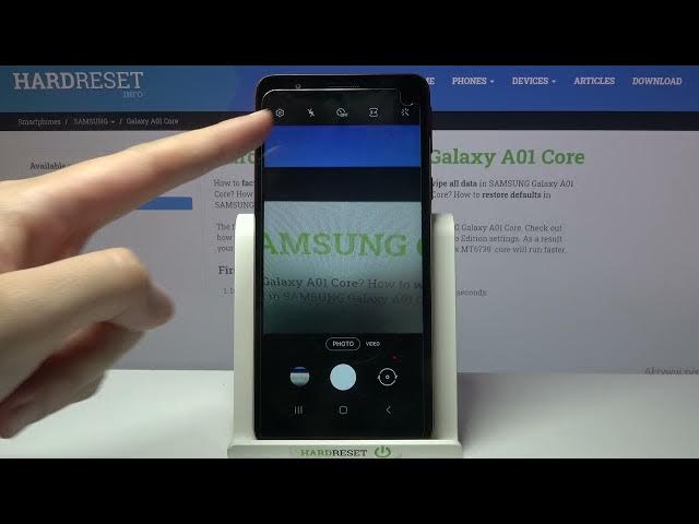 Video thumbnail for How to Enable / Disable Mirror Effect in SAMSUNG Galaxy A01 Core – Font Camera Settings