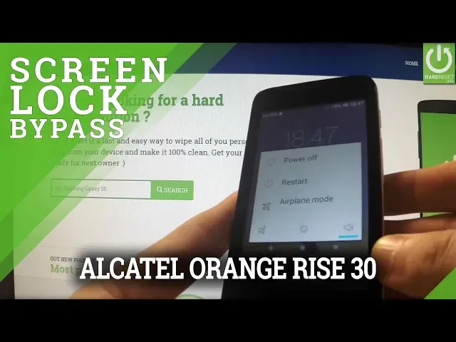 Video thumbnail for ALCATEL Orange Rise 30 Hard Reset / Bypass Patttern / Format Android