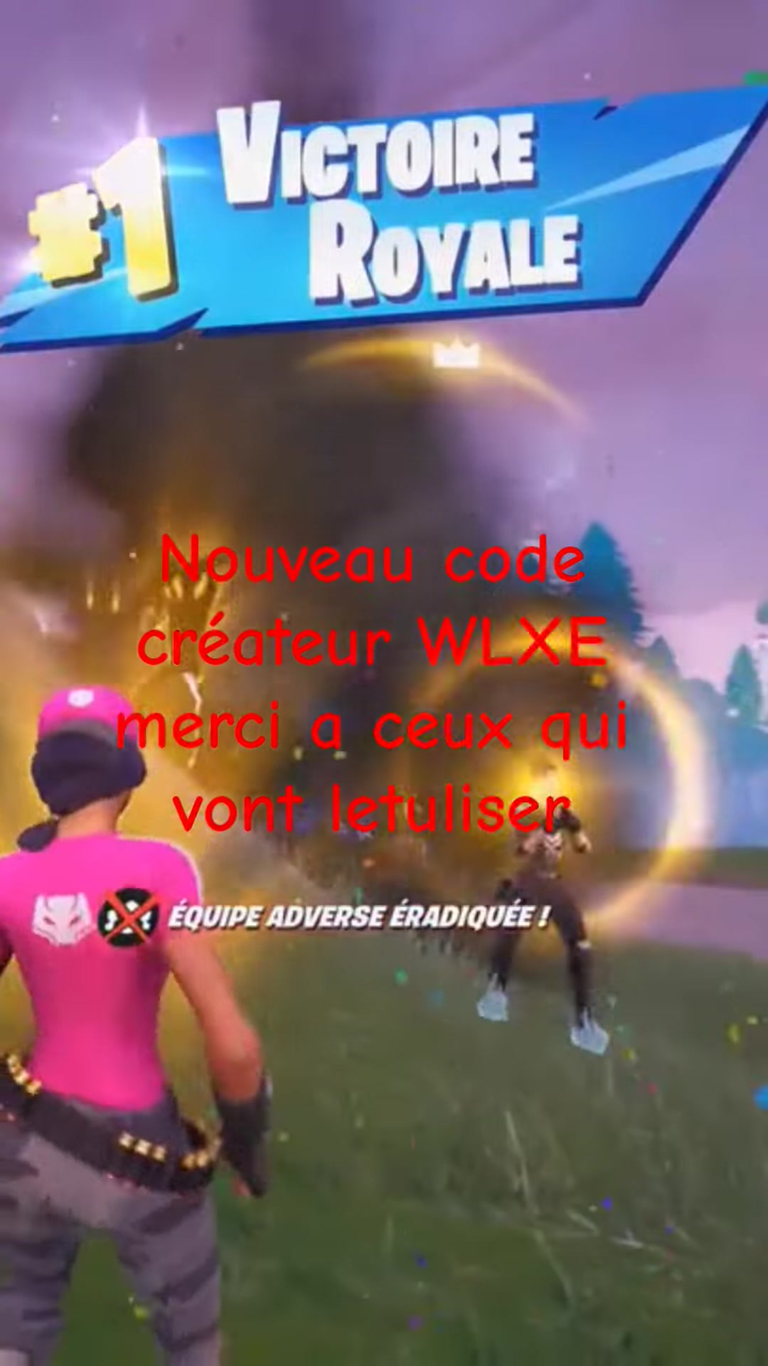 'Video thumbnail for nouveau code créateur WLXE dans la boutique Fortnite'