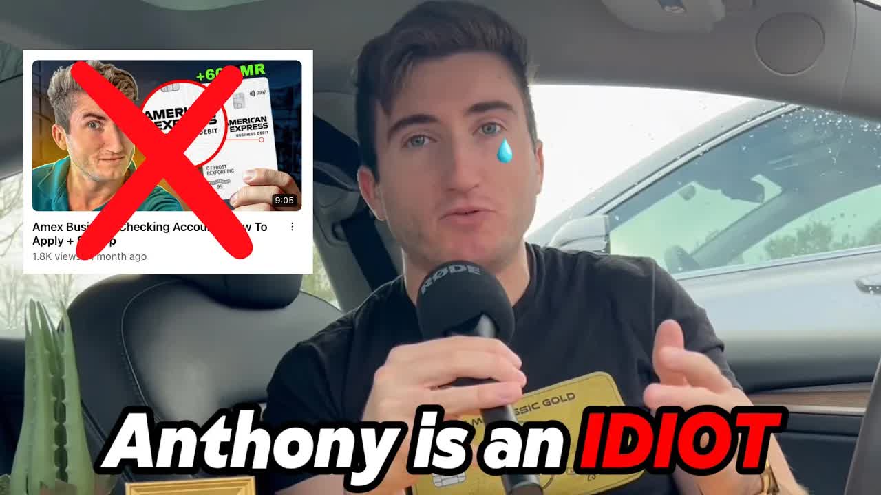 Video thumbnail for anthony venture: amex mistake! missed 30k mr points - a financial recovery story