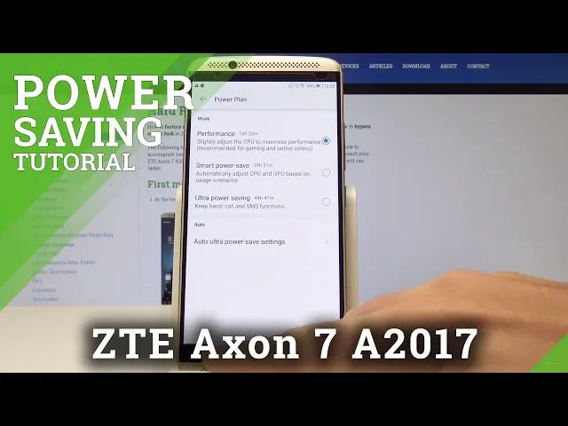 Video thumbnail for How to Save Power in ZTE Axon 7 A2017 - Battery Saver Tutorial