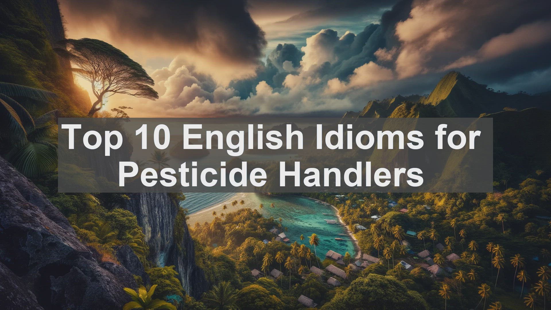 'Video thumbnail for Top 10 English Idioms for Pesticide Handlers'