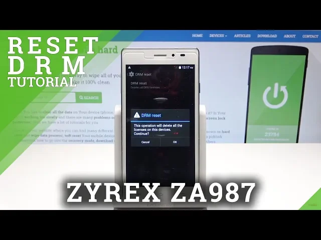 Video thumbnail for How to Erase Licenses in Zyrex ZA987 - Reset DRM