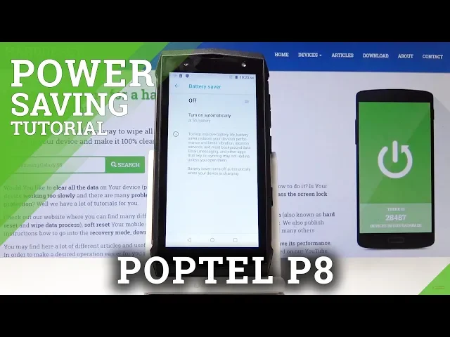 Video thumbnail for How to Extend Battery Life in POPTEL P8 - Enable Power Saving Mode