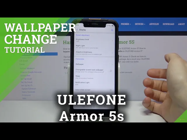 Video thumbnail for How to Change Wallpaper in ULEFONE Armor 5s – Manage Display Look