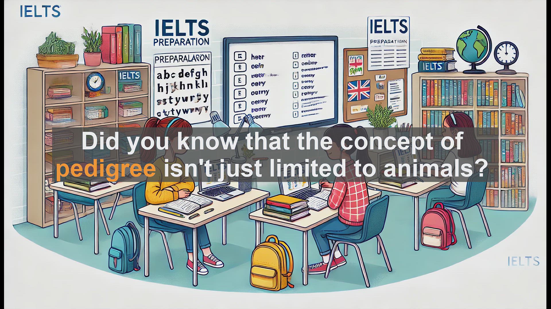 'Video thumbnail for 5000 Must Know IELTS 8.0 Vocabulary - Pedigree: More Than Just Animal Ancestry - IELTS Vocabulary'