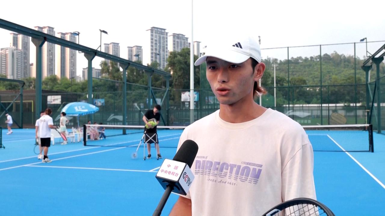 Video thumbnail for China: Chinese-developed AI tennis robots take global market by storm.