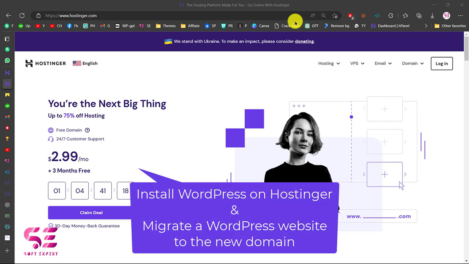 'Video thumbnail for Migrate WordPress Website with Hostinger for FREE'
