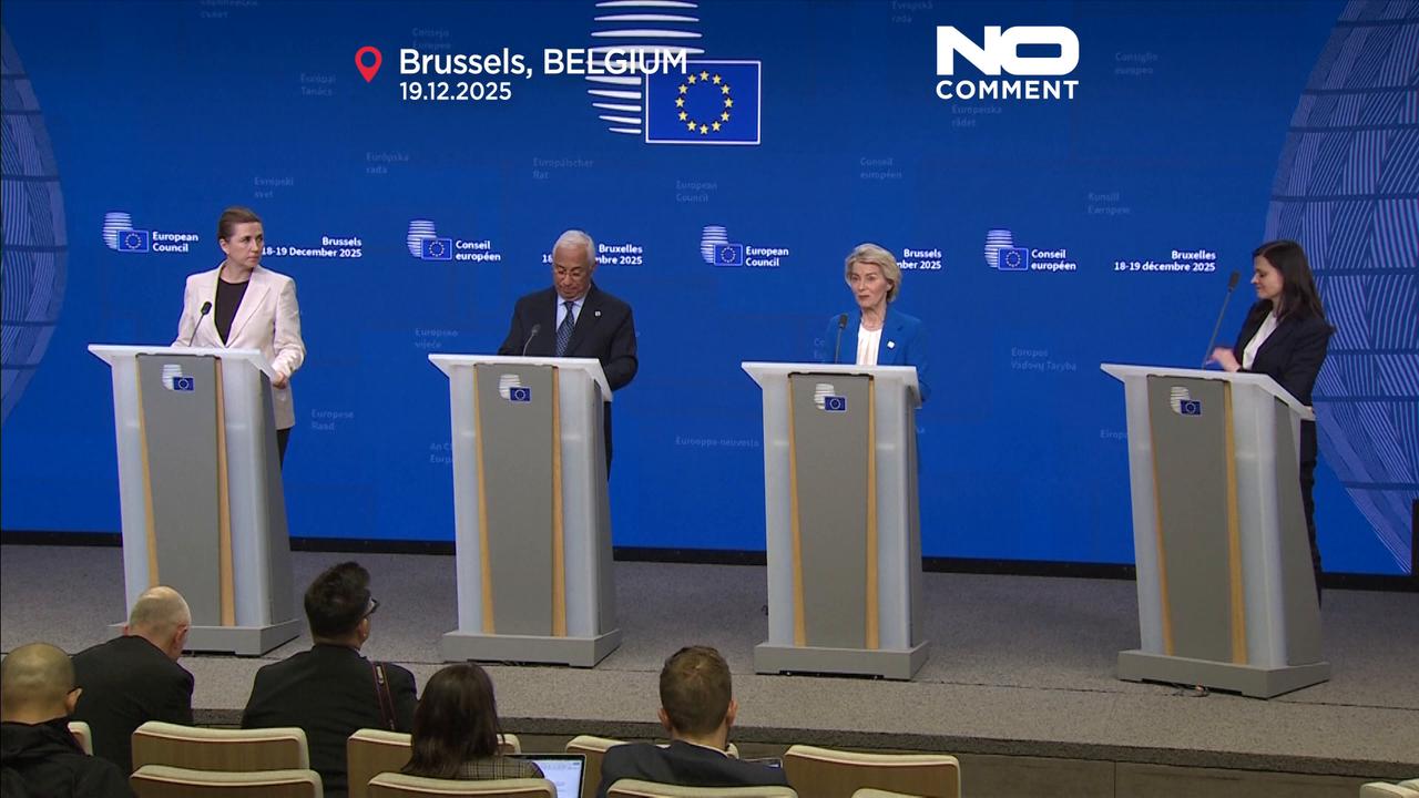 Video thumbnail for EU leaders agree on €90 billion support package for Ukraine at Brussels summit