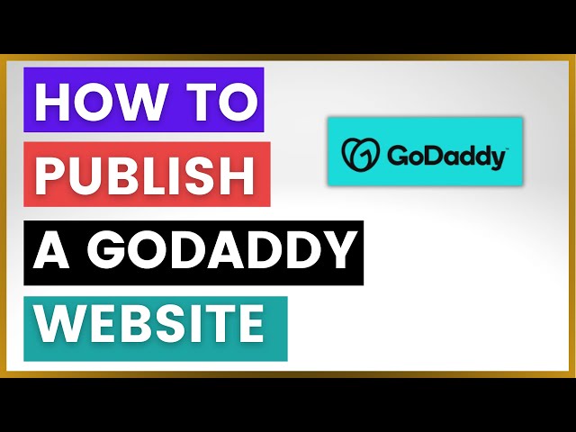Video thumbnail for How To Publish A GoDaddy Website? [in 2025]