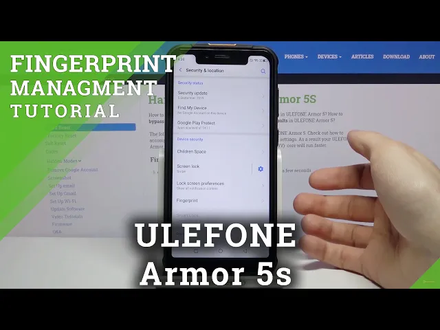 Video thumbnail for How to Add Fingerprint in ULEFONE Armor 5s – Find Biometrics Section