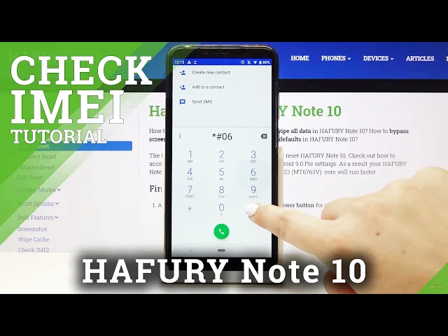 Video thumbnail for How to Check IMEI Number of HAFURY Note 10 – IMEI & Serial Number
