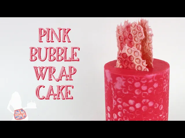 Video thumbnail for Pink Bubble Wrap Cake